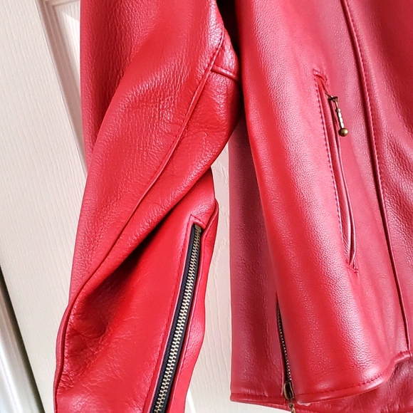 XXL Leather Jacket (Red) - Picture 4 of 4